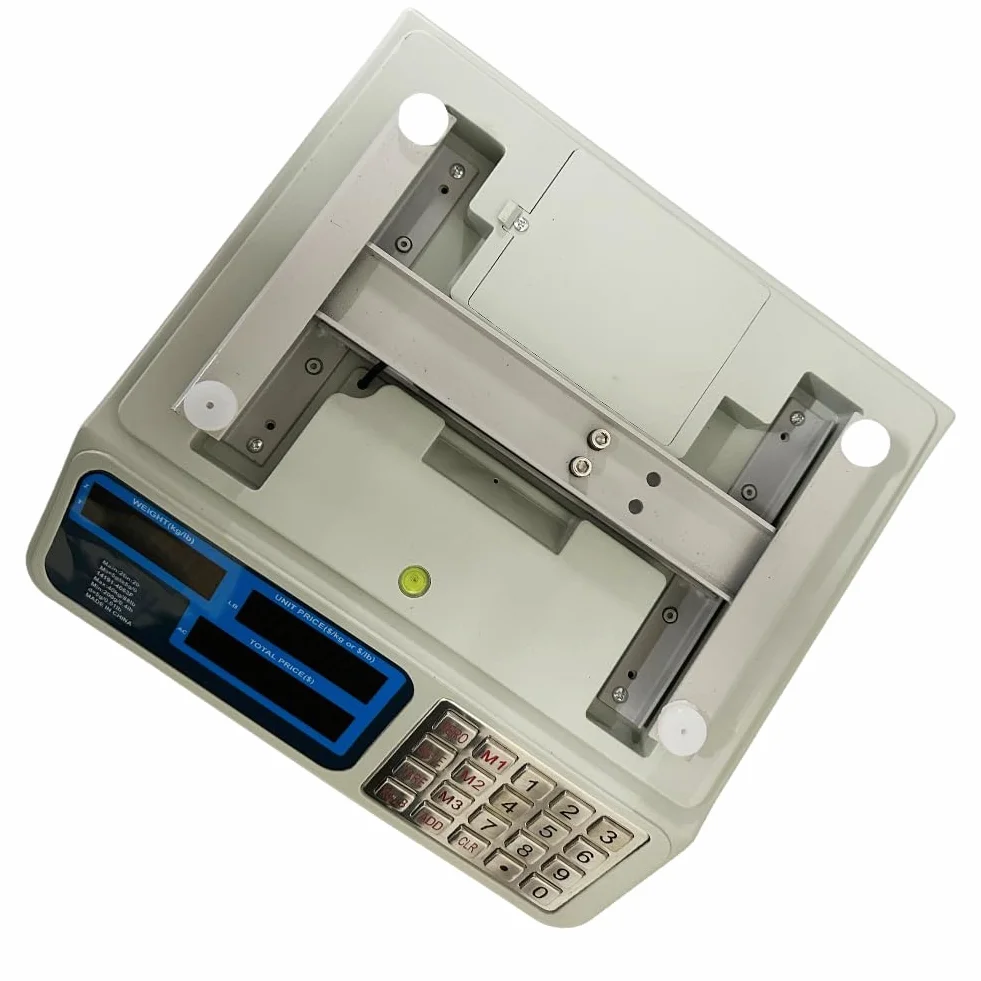 Bilancia Elettronica Professionale 40kg - Display LED, Alta Precisione, Piatto in Acciaio Inox, Batteria Ricaricabile Bilancia da Banco Adatta per Alimenti e Commercio,