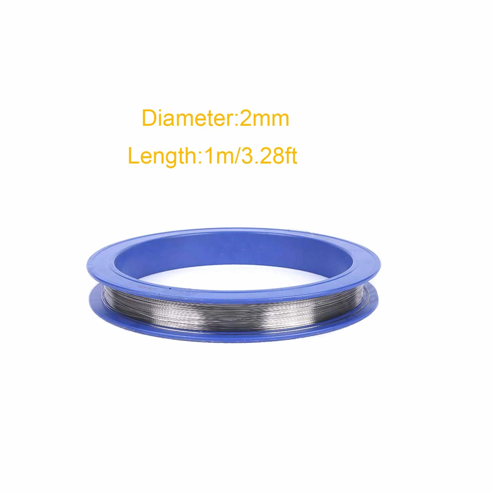 Filo di tungsteno,Filo di tungsteno fine, Diametro del Metallo Puro 0,4-2 mm Adatto for elettrodi ad Alta Temperatura di sorgenti Luminose elettriche(Size:2.0mm*1m)