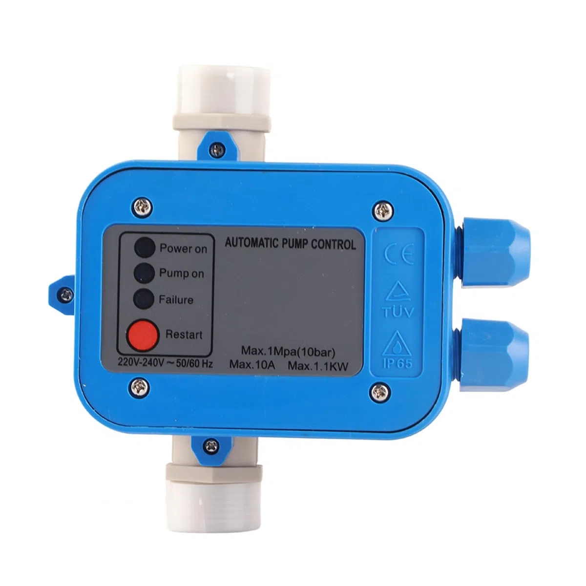 Pressostato Manometro (10 bar), Pompa Elettronica, Regolatore Automatico di Pressione della Pompa Dell'acqua con Cavo per Tubo Dell'acqua Domestica, Irrigazione del Giardino