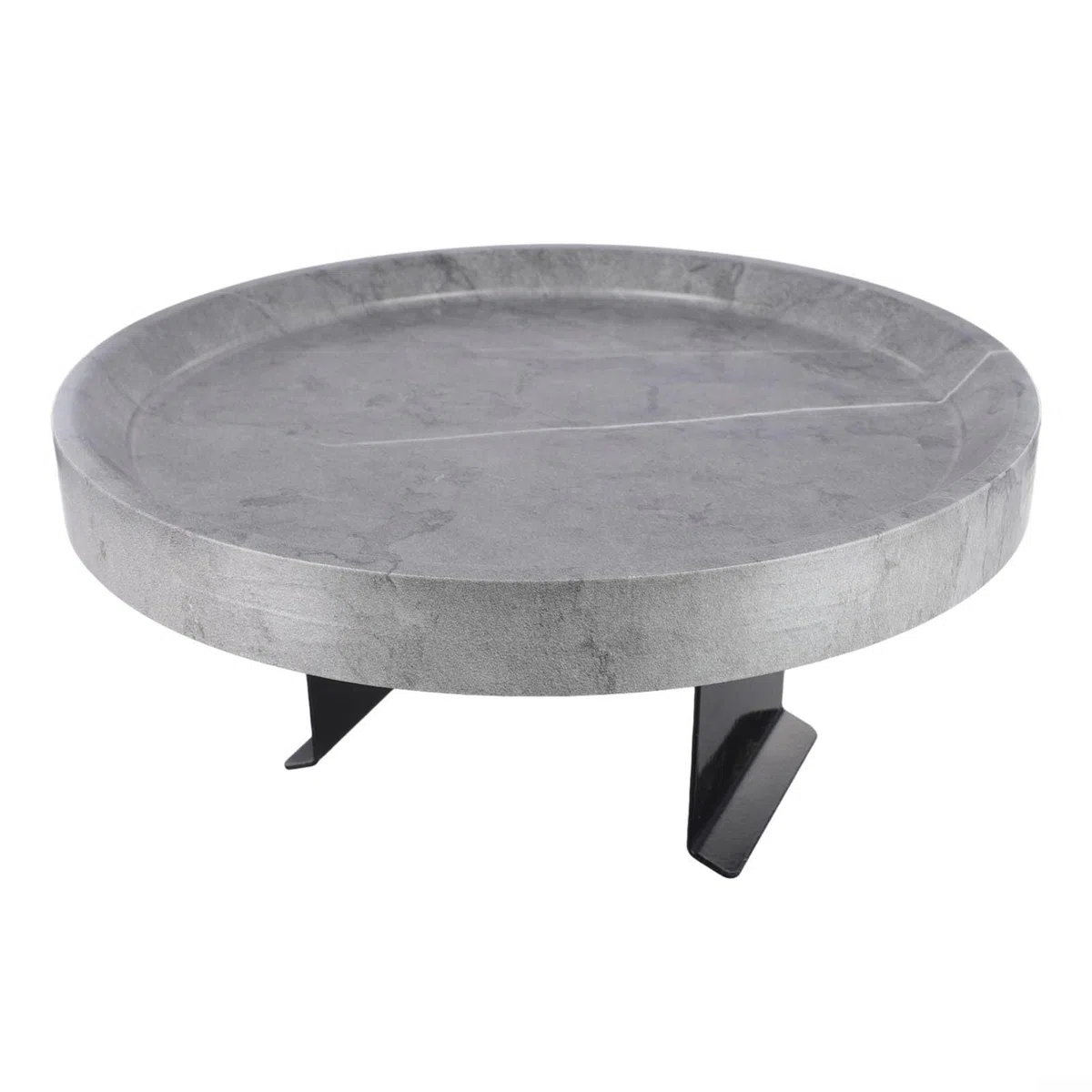 Tavolino in legno di dimensioni comode per la maggior parte dei divani, perfetto per gustare le tue bevande preferite (grigio)