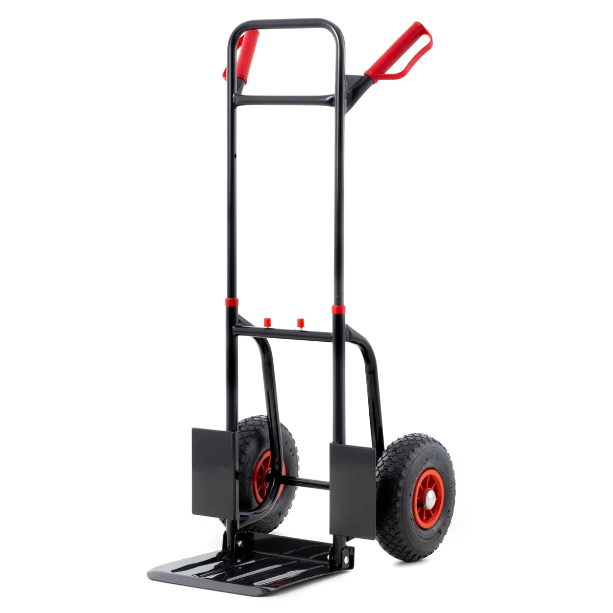 Pallit Carrello Portapacchi Pieghevole 200 kg - Struttura in Acciaio, Ruote Pneumatiche 250 mm, Impugnatura Ergonomica, Portasacchi Manuale DIABLO-F