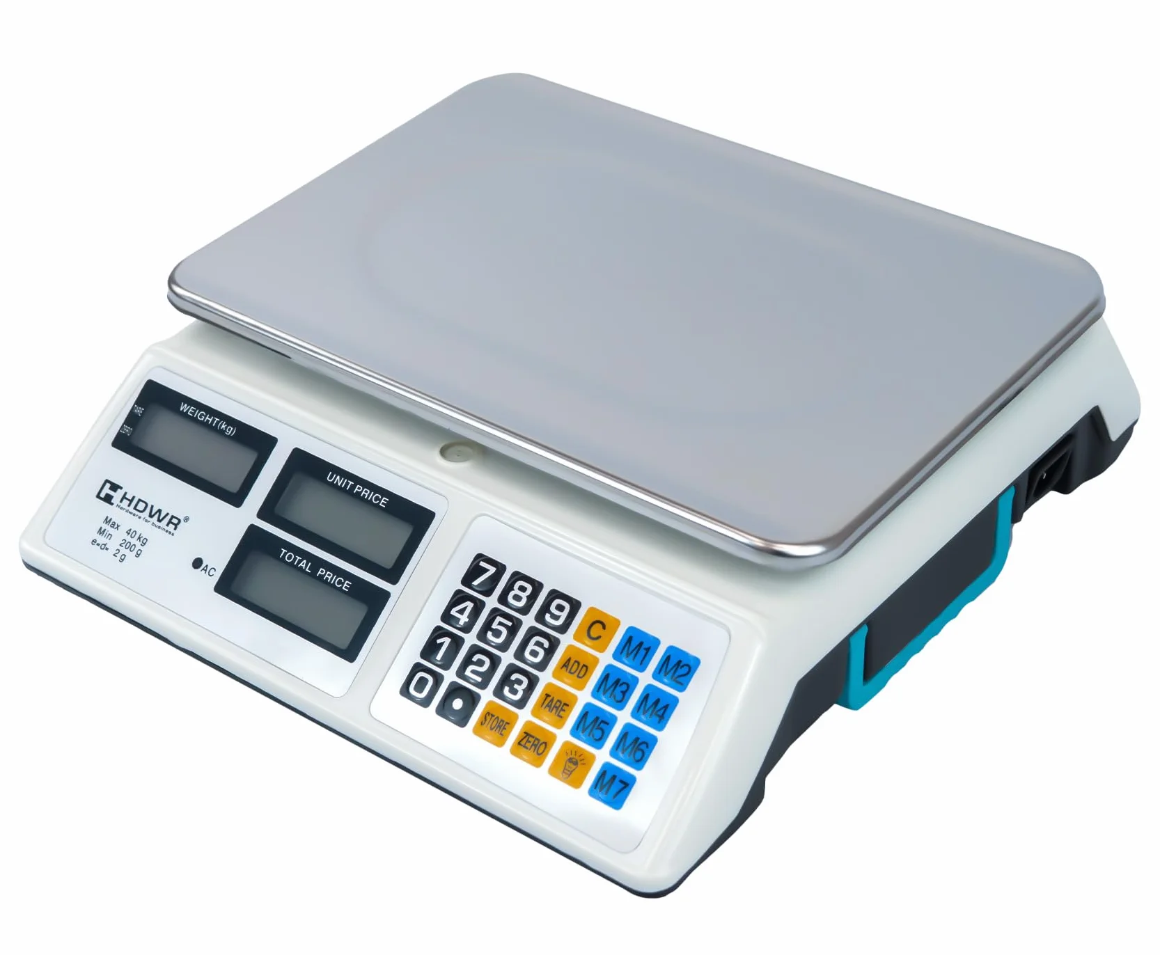 Bilancia Elettronica Digitale 40 kg Precisione +/- 2 g HDWR wagPRO-S40