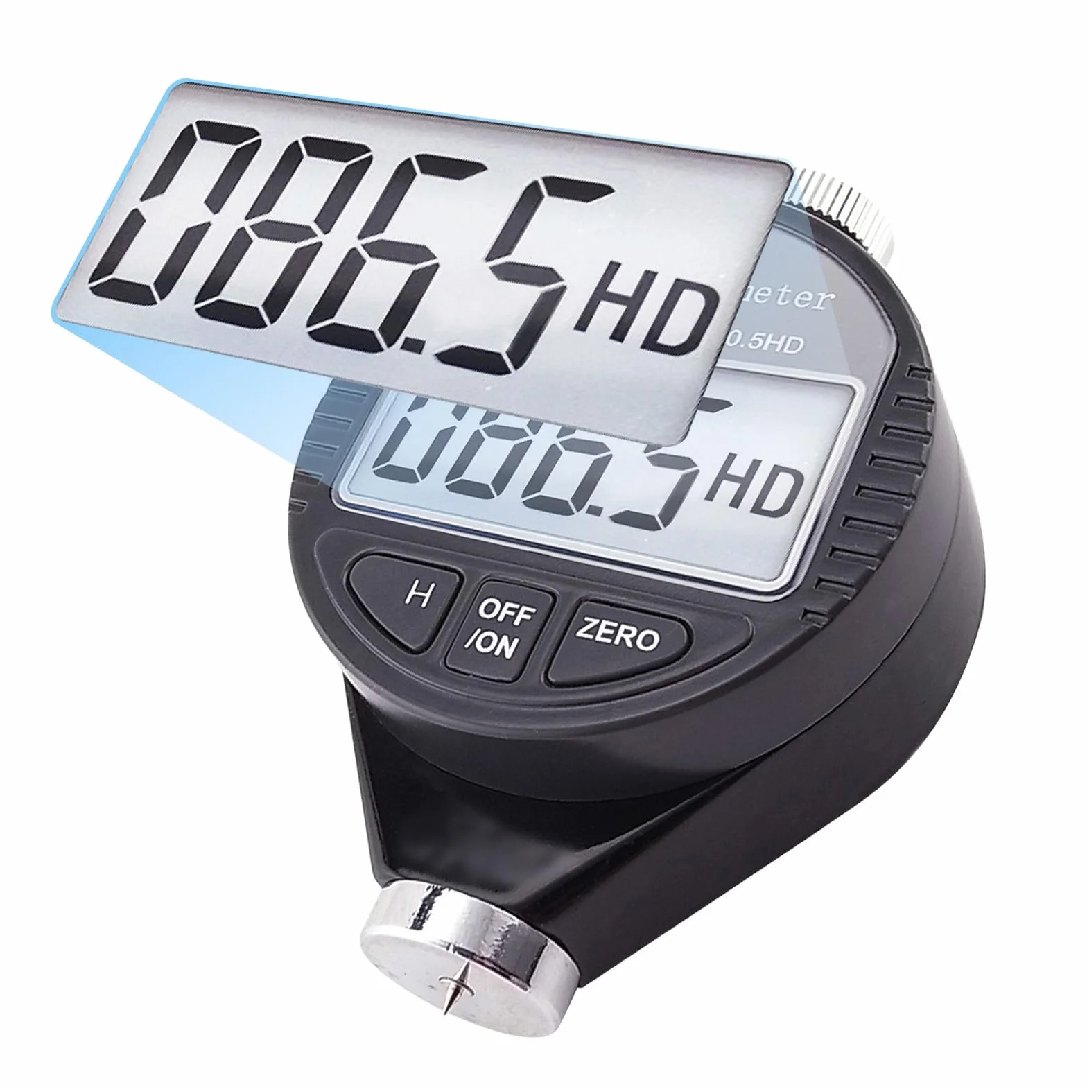 Digitale Palmare Shore D Gomma Plastica Durezza Tester 0-100HD Durometro con Data Hold e Auto Calibrazione