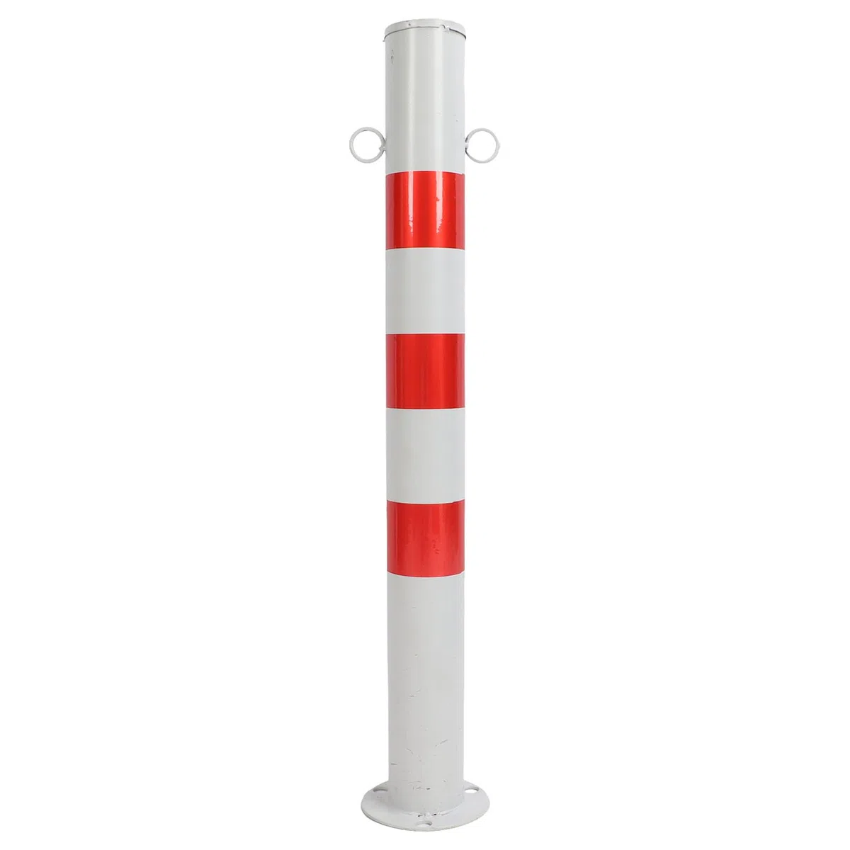 Paletto stradale da 75 cm con gancio Delineatore del traffico di sicurezza Palo di controllo della folla Palo di segnalazione stradale (Rosso Bianco)