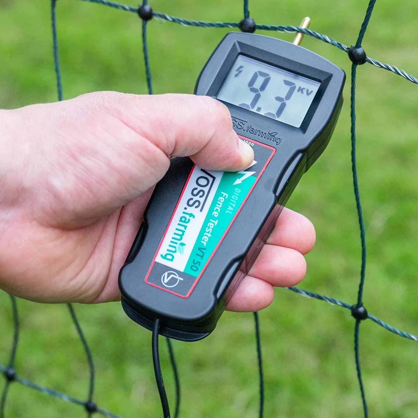 VOSS.farming Misuratore di Tensione elettrica Digital, per recinzioni elettriche