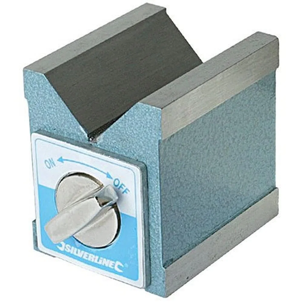 Silverline 244994 Blocco Magnetico a V 70 x 60 x 70 mm