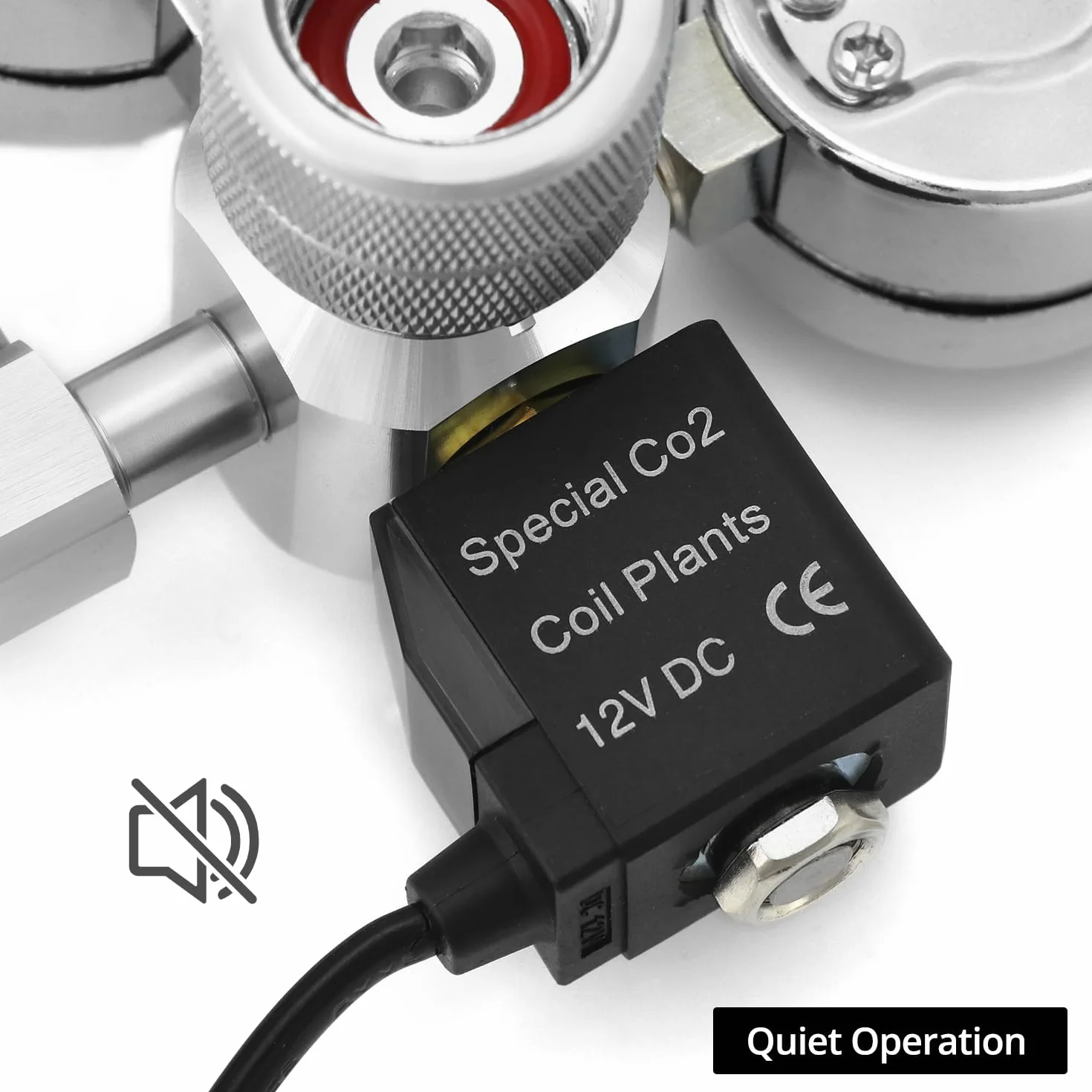 QWORK® Regolatore CO2 Acquario, Doppio Indicatore, con Contabolle e Sistema di Valvole di Ritegno (Interfaccia W21.8)
