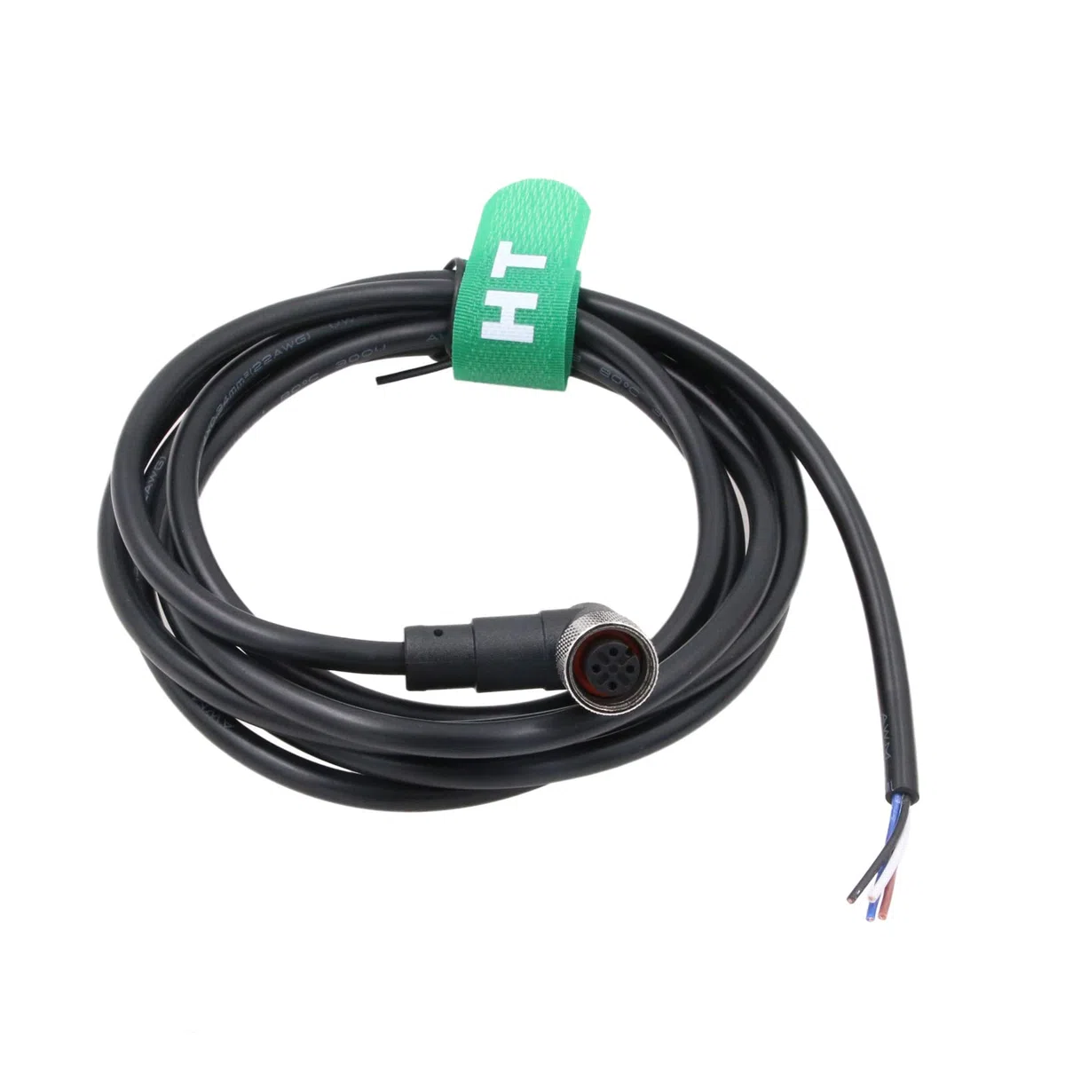 HangTon Attuatore sensore M12 A codificato 4 pin femmina a L cavo per aprire il cavo per automazione industriale, IO Link, Profibus 20m