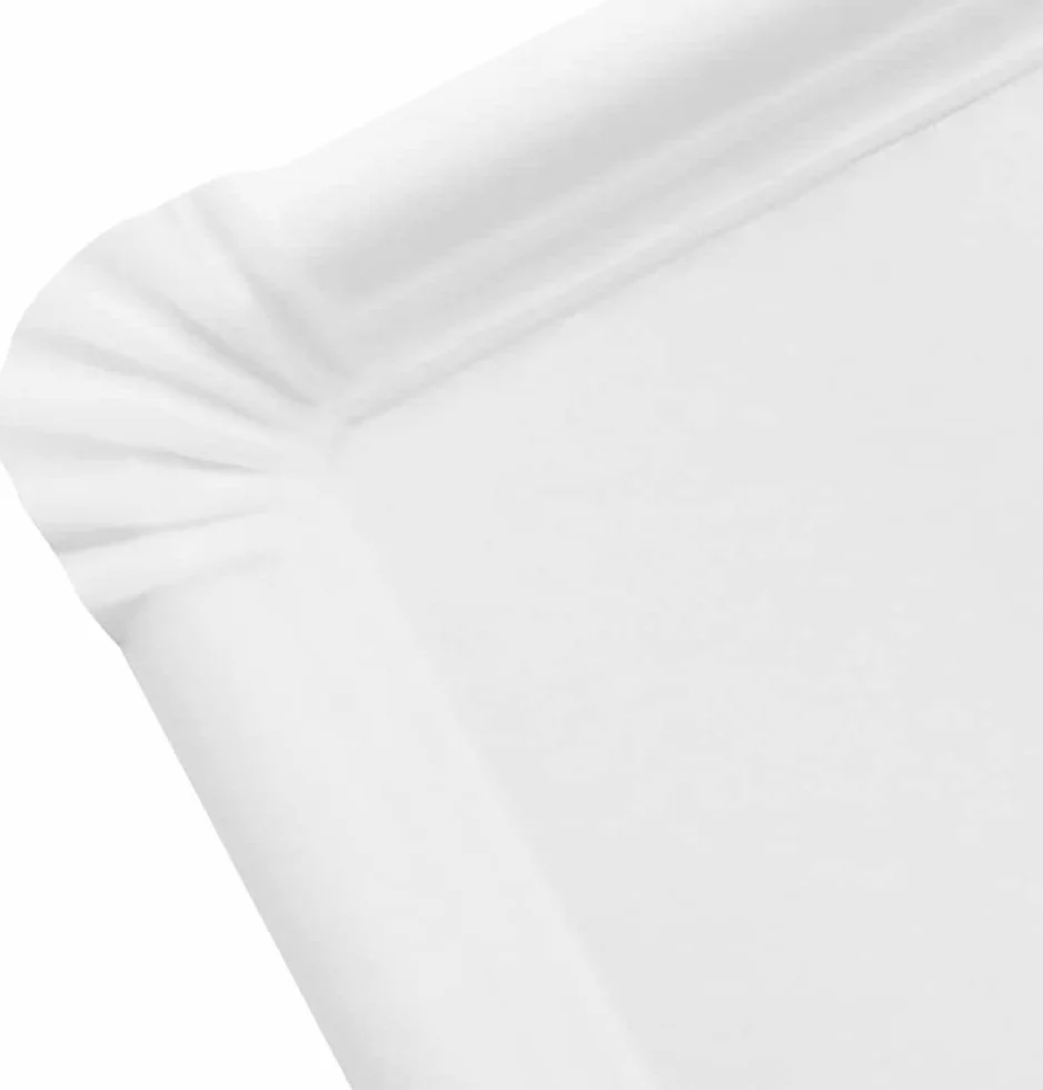 MAQA 10 kg Vassoio Rettangolare per Dolci 16x22.5 cm Bianco Usa e Getta