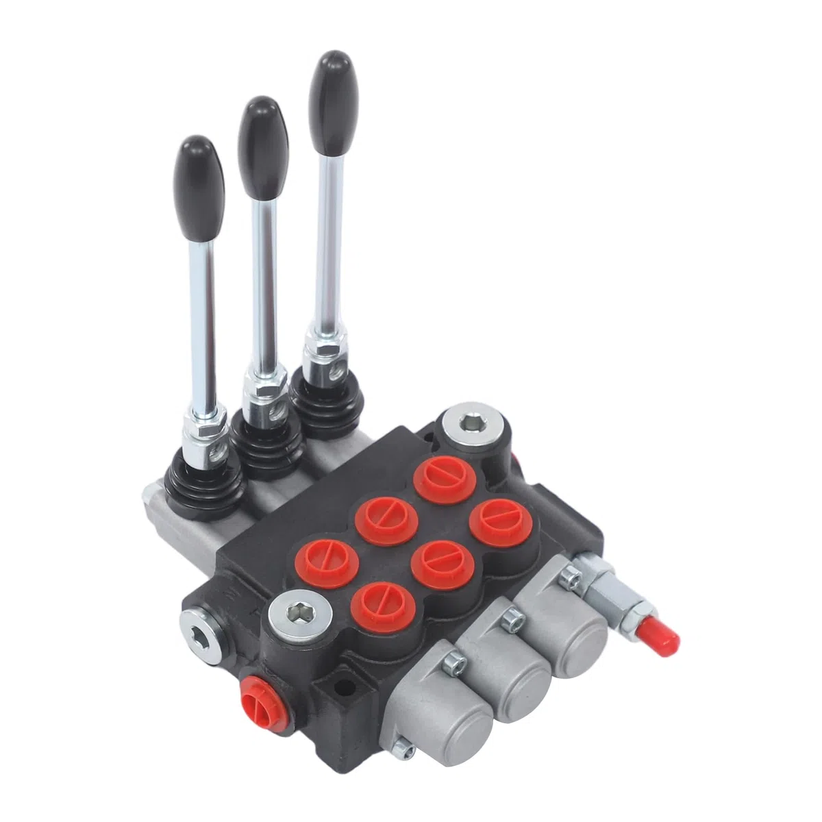 Valvola idraulica a 3 vie Idrauliche, 40L/min, doppia azione, controllo manuale, valvola direzionale idraulica con design regolabile, per trattori, caricatori e macchine da costruzione