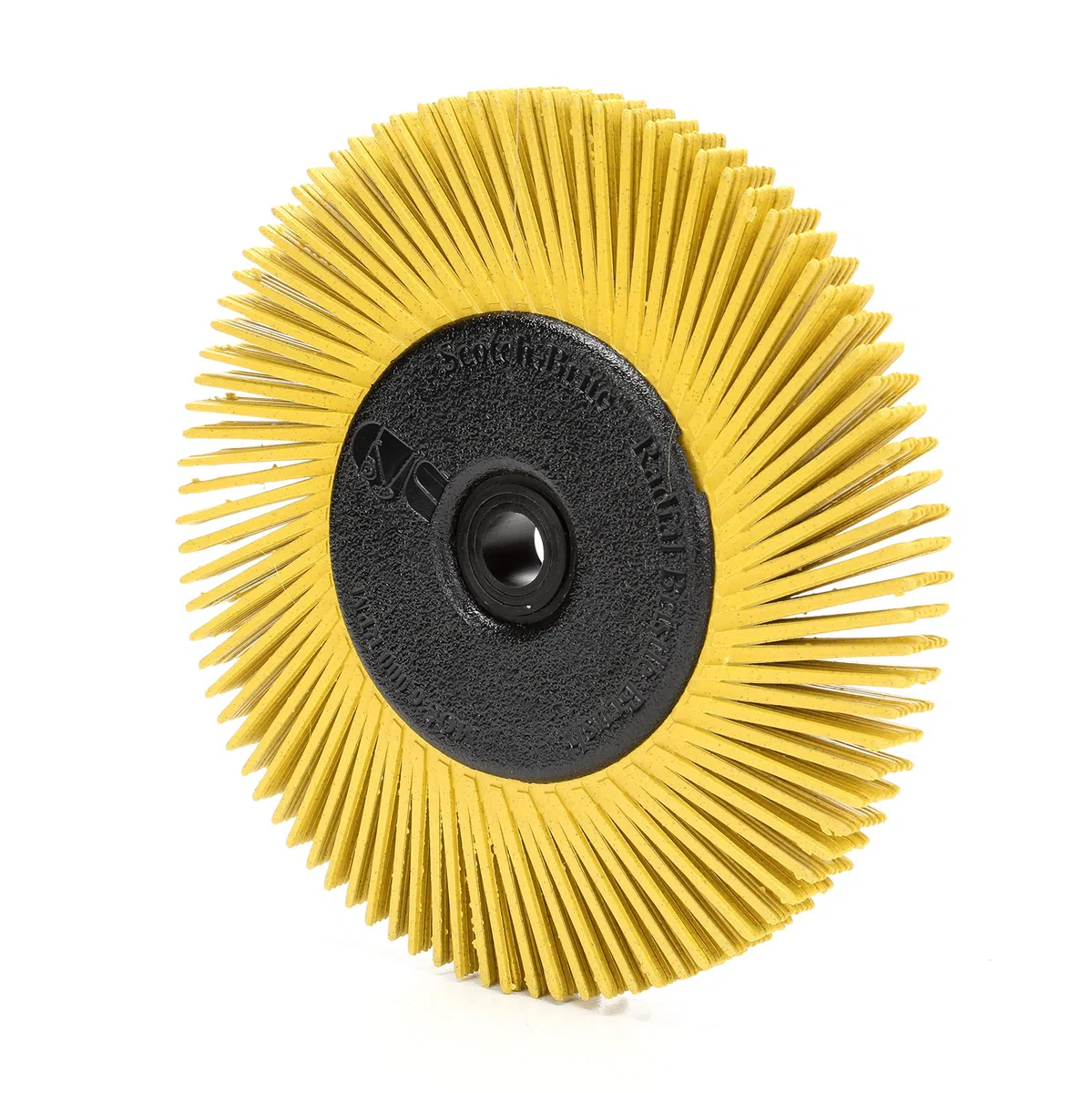 Scotch-Brite Radial Bristle Brush, 6 in x 1/2 in x 1 in 80 With Adaptor by 3M
