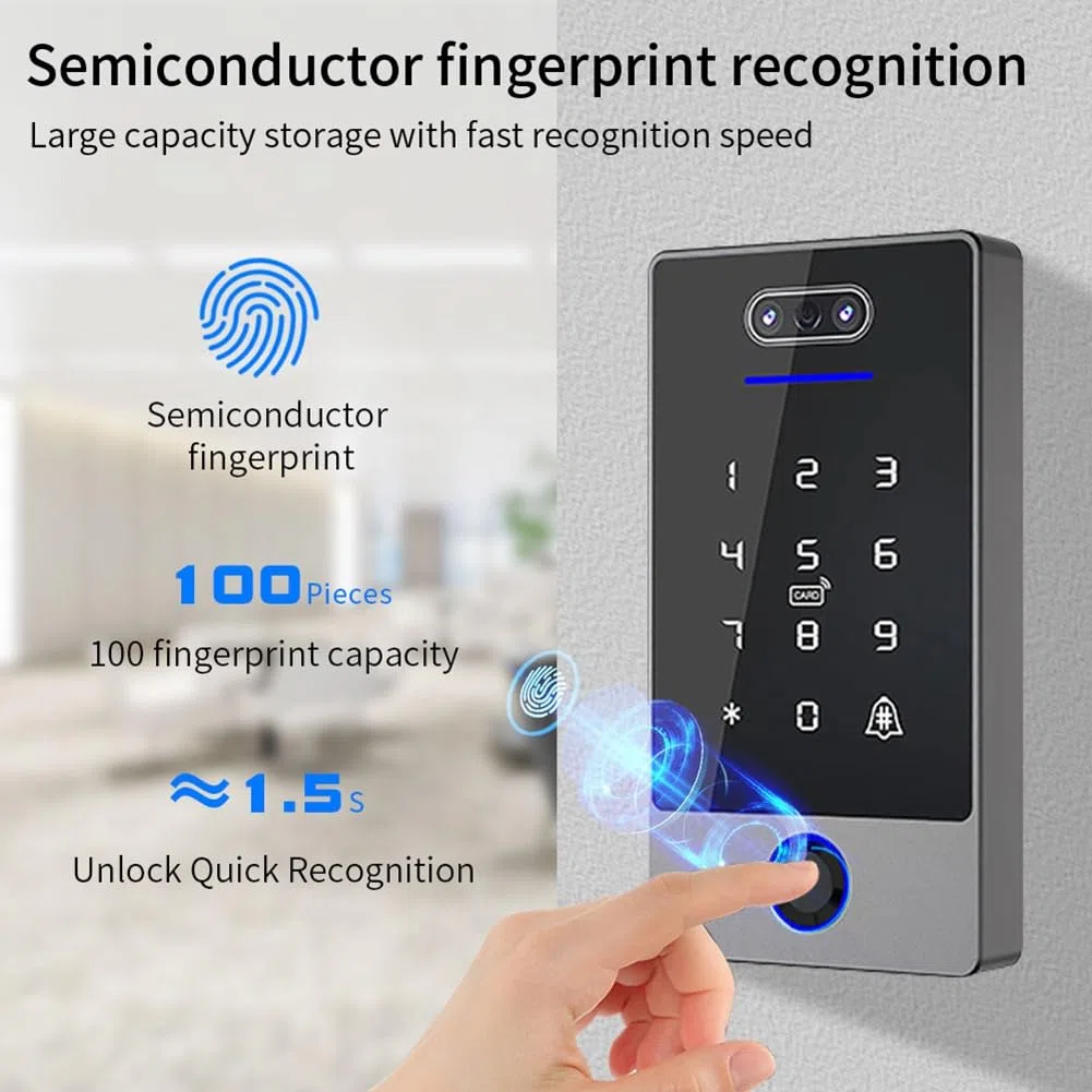 TTLock Tastiera di Controllo Accessi con Riconoscimento Facciale Controller di Accesso Autonomo Impermeabile per Impronte Digitali per Serratura-B