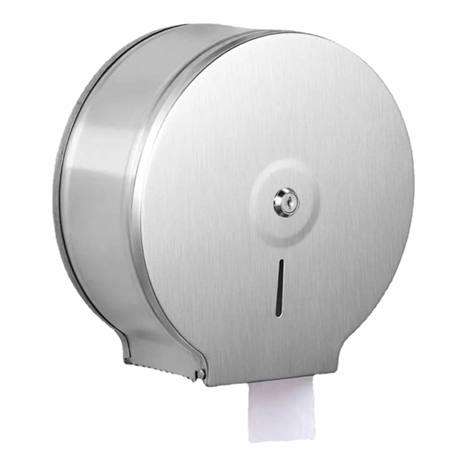 Dispenser Carta Igienica Commerciale Acciaio Inossidabile 26cm Jumbo Montaggio Parete Impermeabile