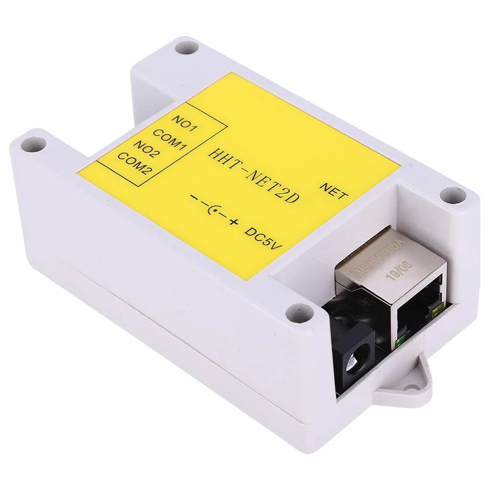 Modulo relè di rete IP Affidabile controller relè a 2 canali Ethernet Interruttore relè di rete IP Modulo di controllo remoto watchdog per controllo casa intelligente DC5V