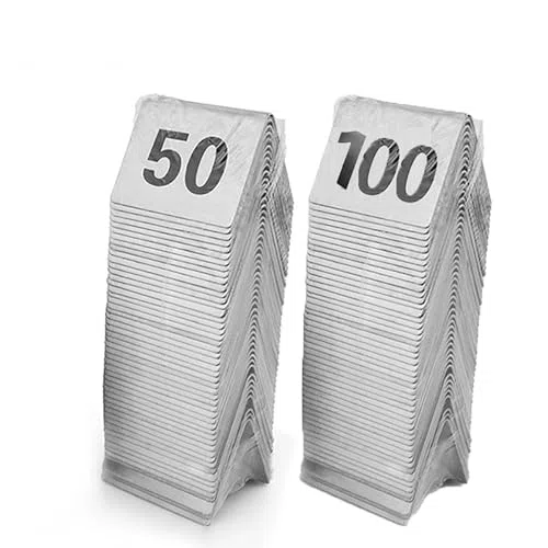 Numeri d'ordine da tavolo 1-50/1-100 in acciaio inox, per ristoranti, matrimoni, ristoranti, bar, feste, banchetti, segnaposto, segnaposto