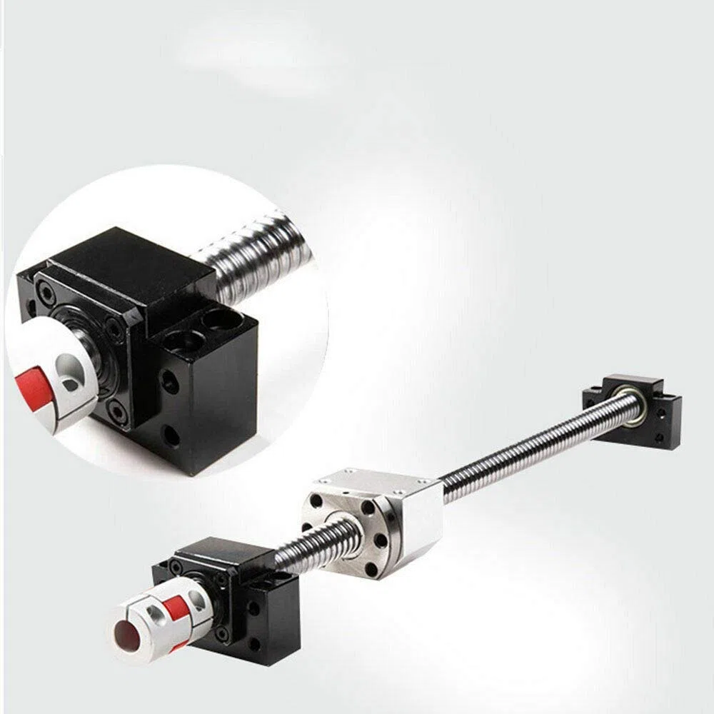Supporti per cuscinetti POWERTOOL blocco cuscinetto 1 set fisso flottato lato supporto alloggiamento cuscinetti supporti per vite a sfera, nero