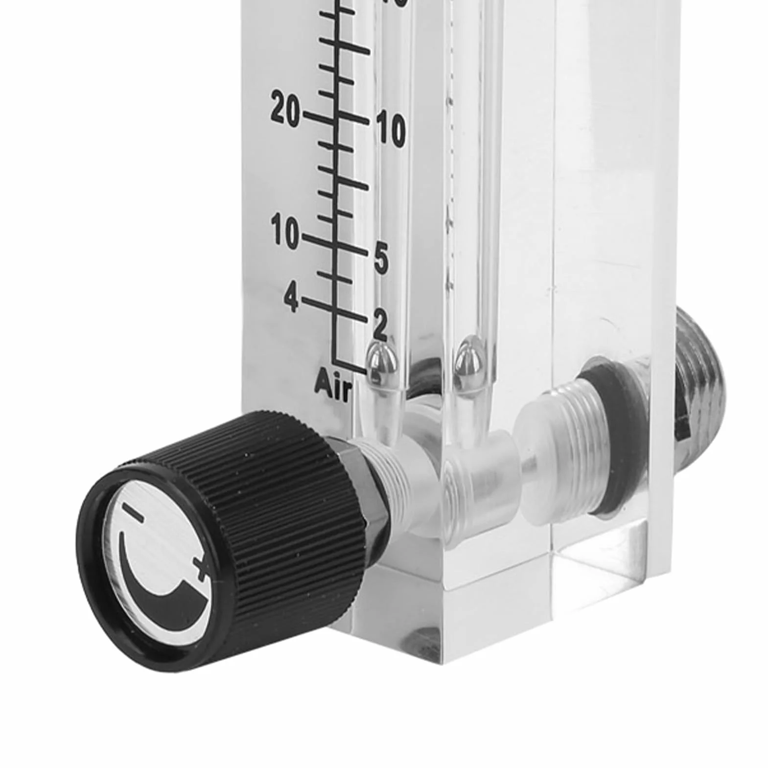 Flussometro a gas regolabile LZM-6T Ottone BSP 1/4" 2-20LPM 4-40SCFH