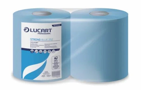 LUCART STRONG BLU 252 carta altissima qualità 3 veli 700 strappi 252 metrów CF 2 rolki
