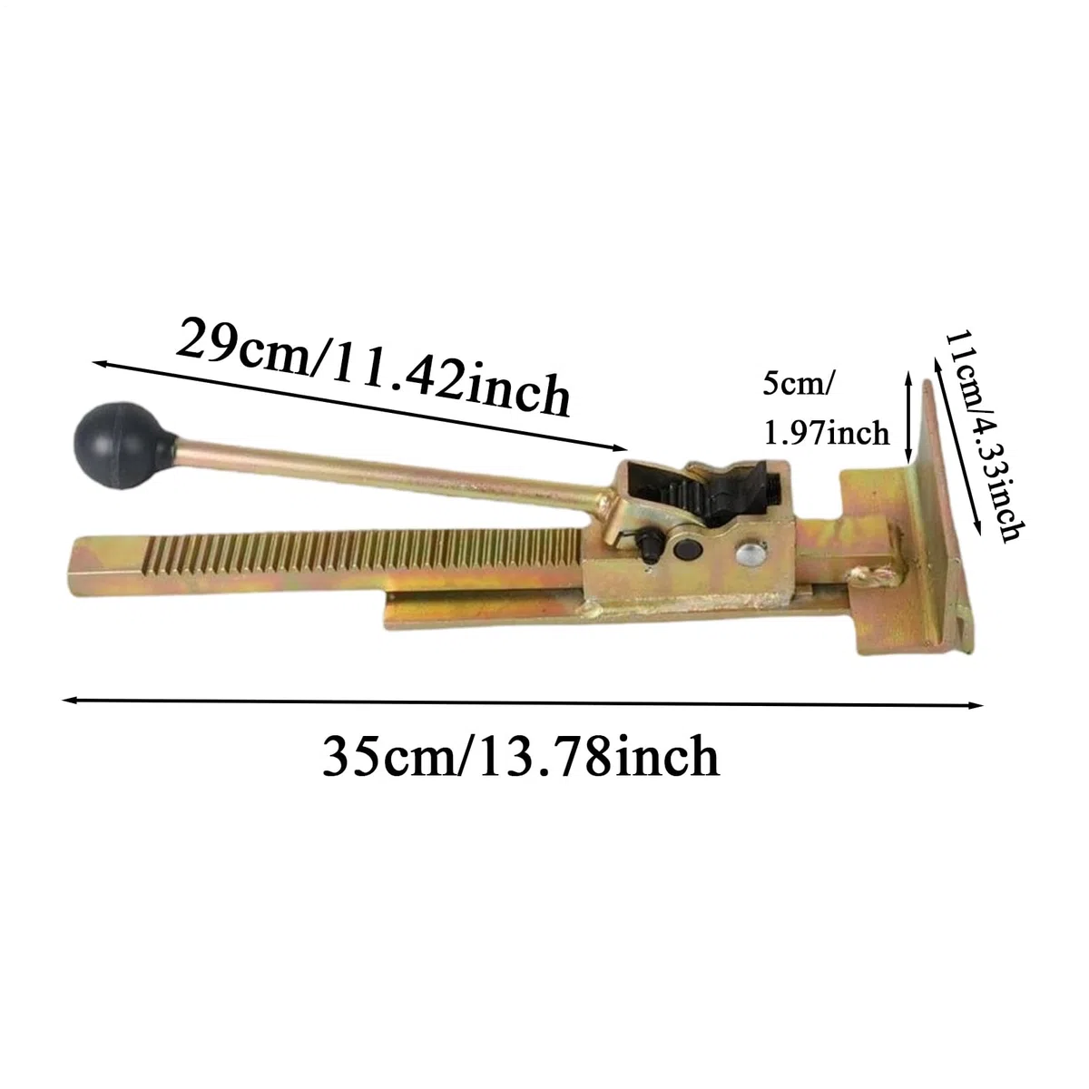 Hardwood Flooring Jack Positioning Tool - Heavy Duty Cast Steel Adjustable Nailer Professional | Flooring Jack | Flooring Tools for Installation Mount Repair Fix Plank Positioning Straightening