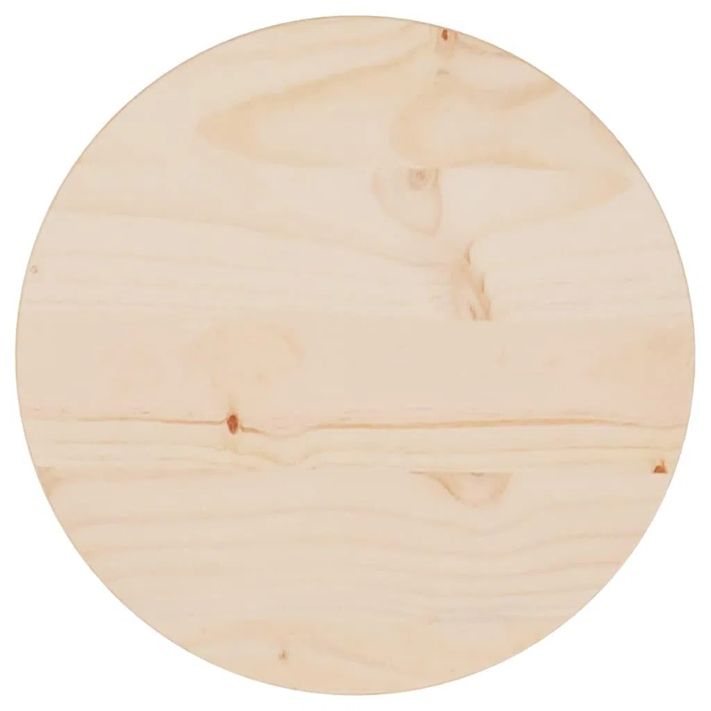 Piano in legno per scrivania rotonda, piastra di protezione, tavoli da pranzo, caffè o giardino, design moderno, facile da pulire, marrone, 30 x 2,5 cm