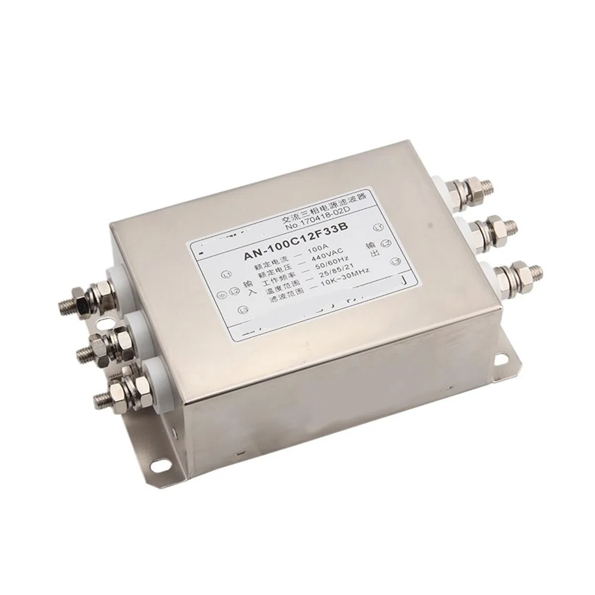 Filtro di Alimentazione trifase 100A AN-100C12F33B
