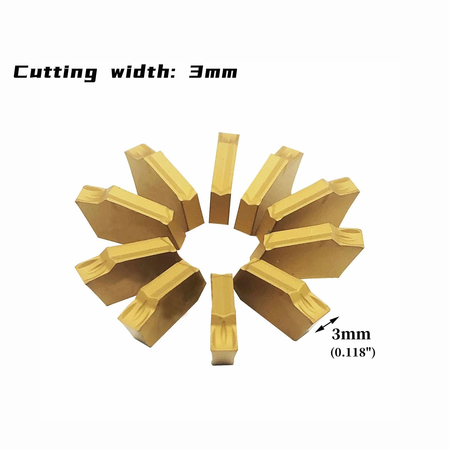 SPB332/SPB32-3 Utensili per tagliare scanalature 12 inserti in metallo duro 3mm SP300 ZQMX3N11-1E