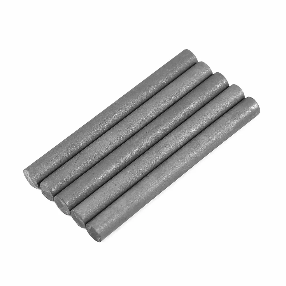 Aste Elettrodi Grafite 99,9% Carbonio 100x10mm 5 Pezzi