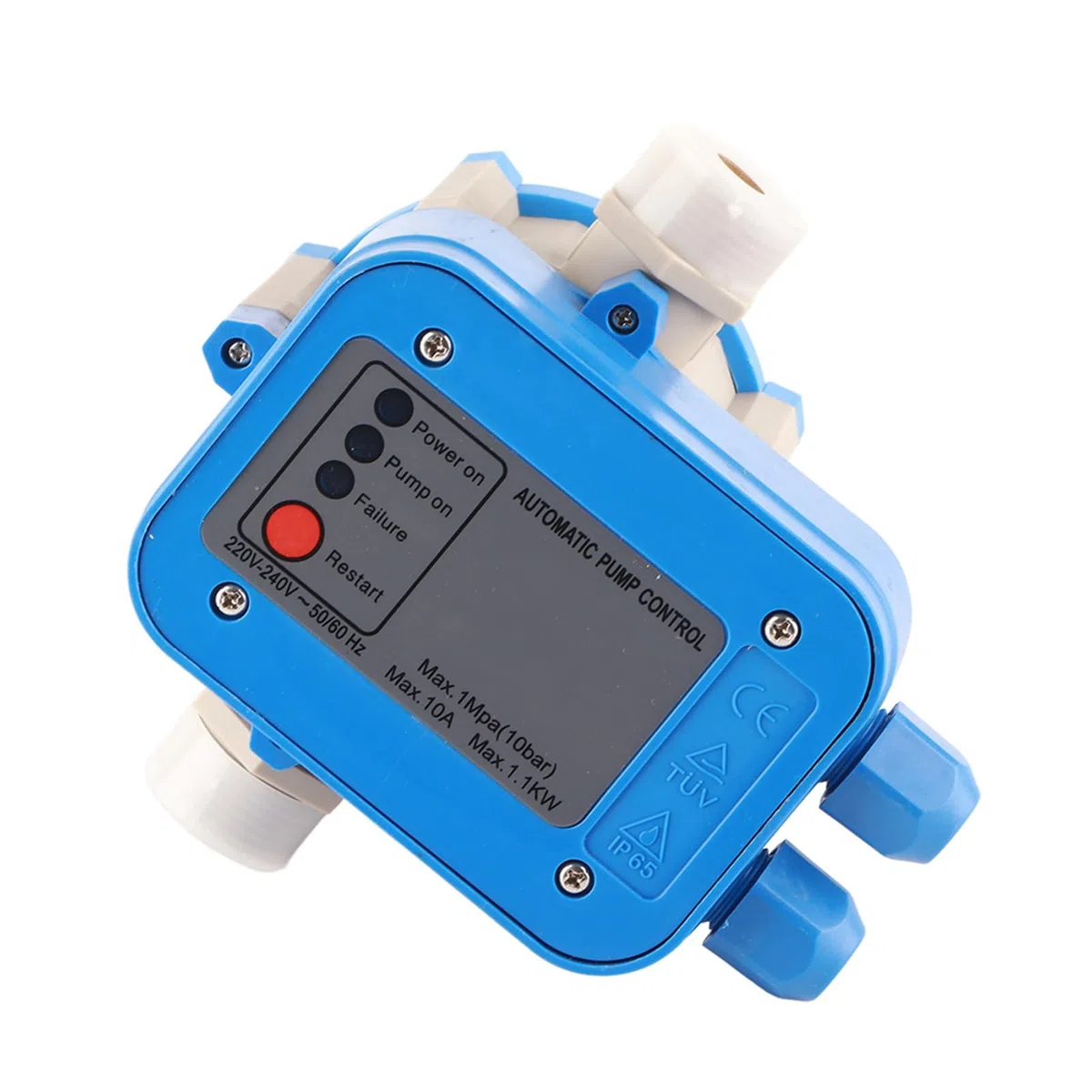 Pressostato Manometro (10 bar), Pompa Elettronica, Regolatore Automatico di Pressione della Pompa Dell'acqua con Cavo per Tubo Dell'acqua Domestica, Irrigazione del Giardino