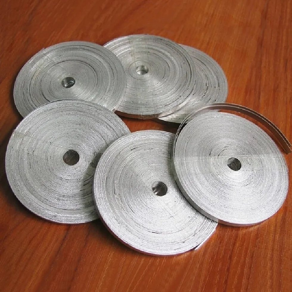 1/2/5 Rotolo 99,95% Nastro in Metallo di Magnesio Cintura di Nastro in Magnesio Disco di Metallo di Magnesio per Industrie di Laboratori di Chimica Nastro di Magnesio (1 Pezzo)