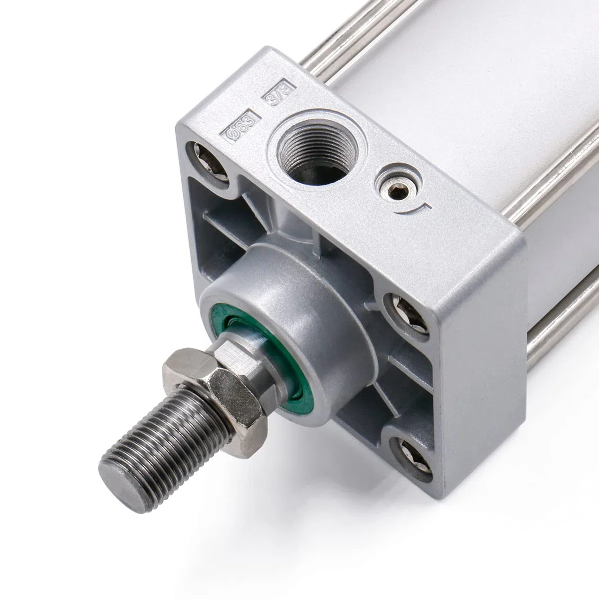 Heschen Cilindro Pneumatico Standard, SC 63-500, PT3/8'' Porta, Alesaggio 63mm, Corsa 500mm, Doppio Effetto