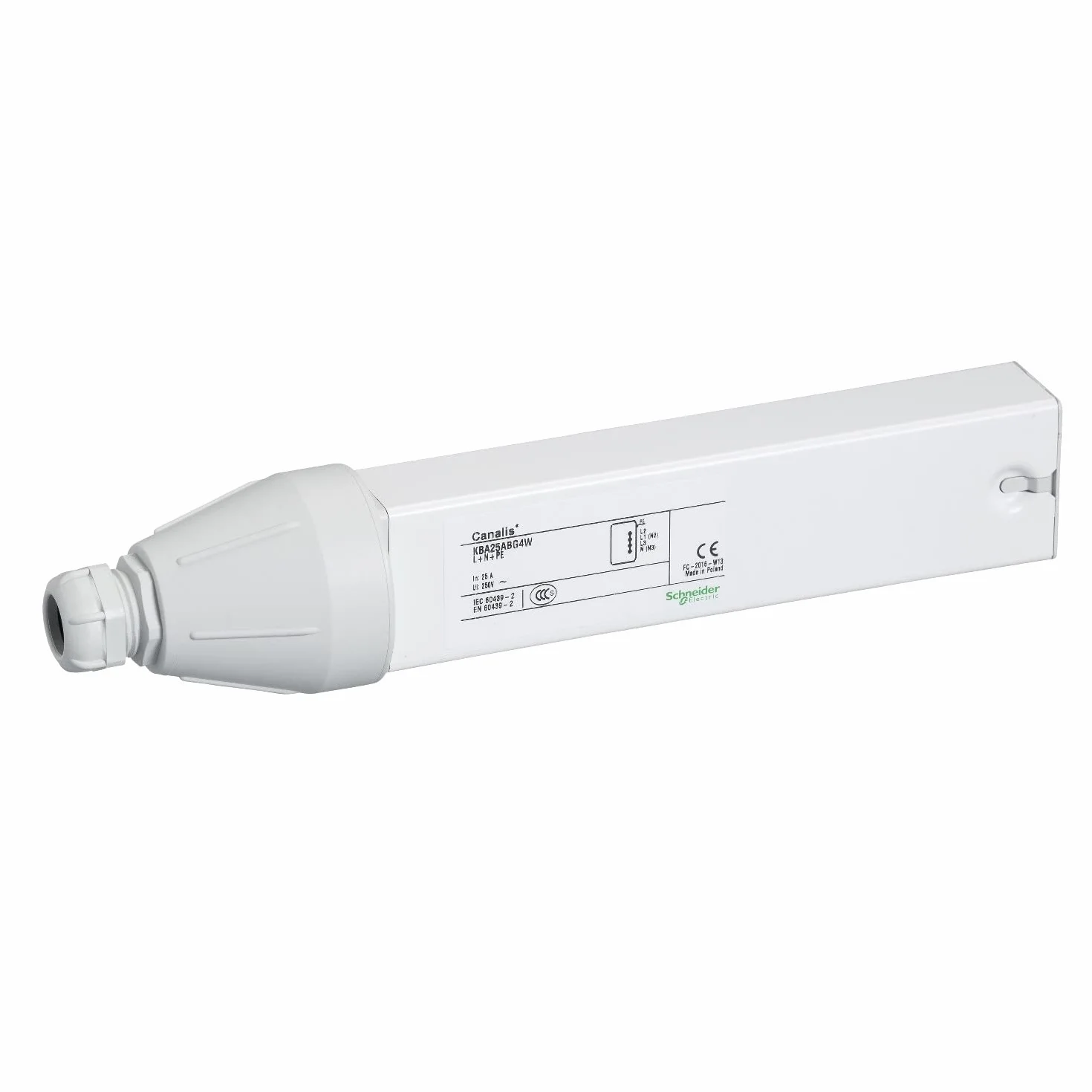 Schneider KBA25ABG4W Componente Elettronico, White