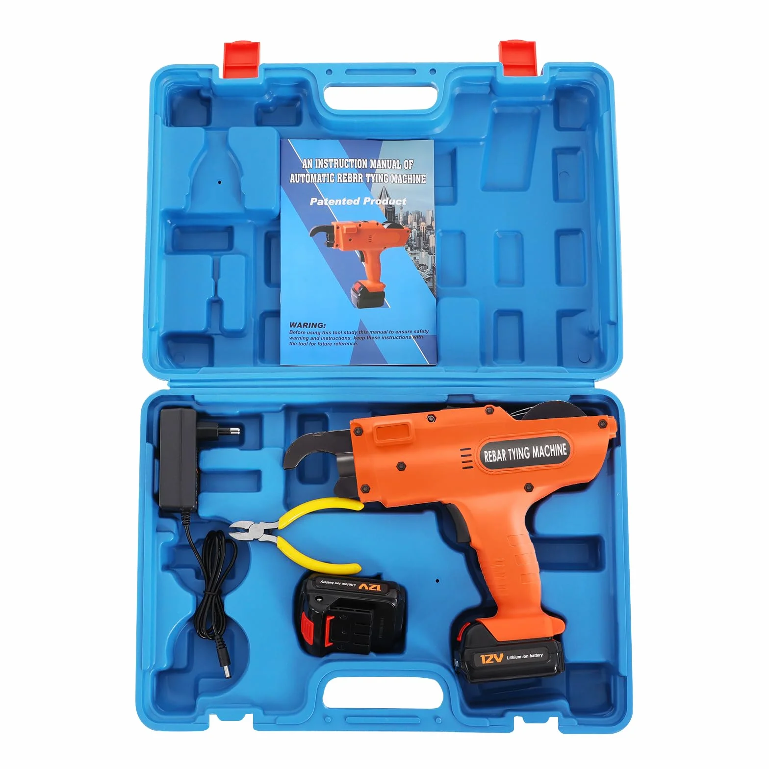Rilegatura elettrica Rebar, tempo nodo 0,8 s per tempo, campo di annodatura 8 – 34 mm, manuale completamente automatico, per reggiatura a batteria