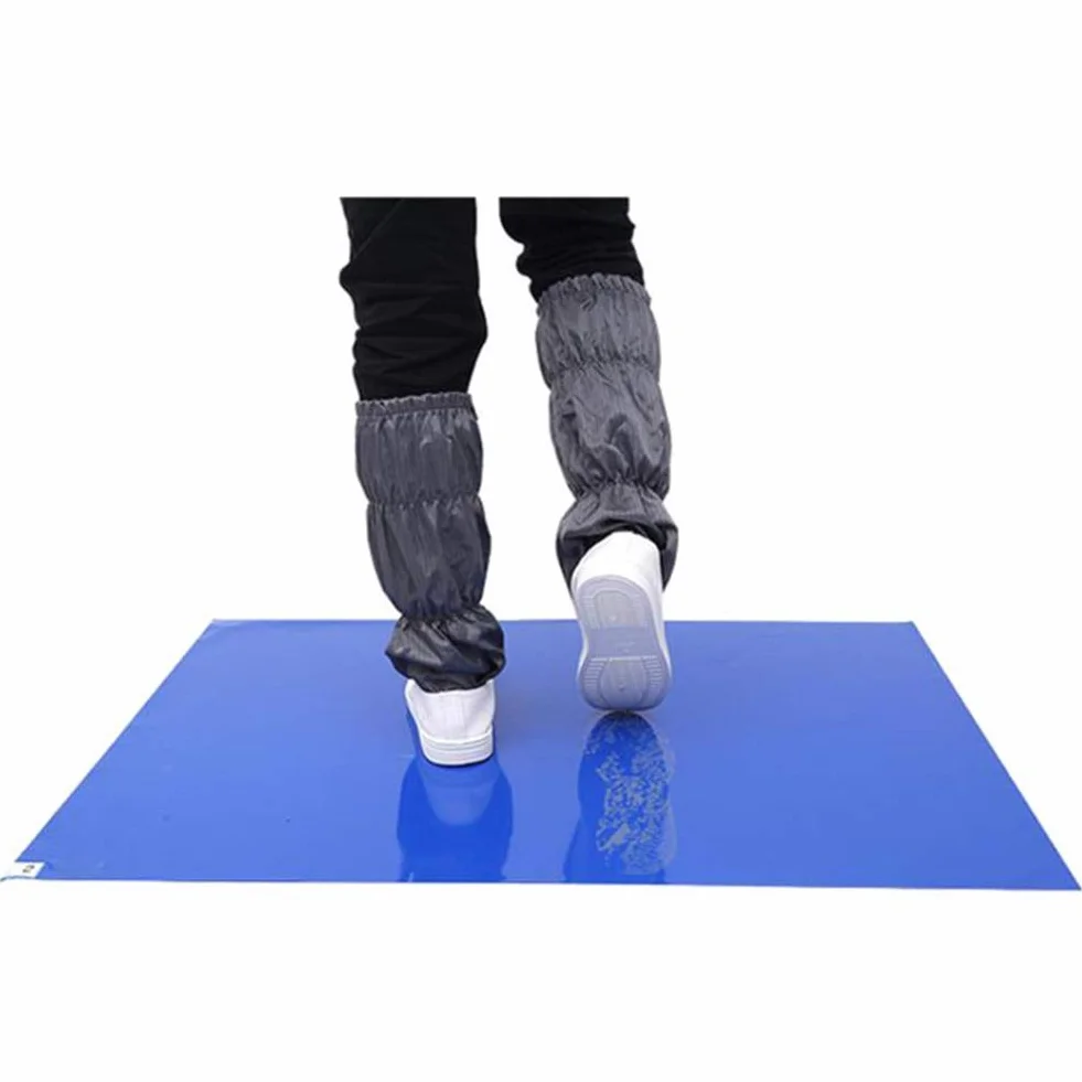 Uposao 30PCS Tappetino Antibatterico per Scarpe Staccabile, PVC Rimovibili Appiccicoso Tappetino per Camera Bianca Tappeto Decontaminante Adesivo Pulizia Tappetini per Domestico, Ospedaliero, 45x60cm