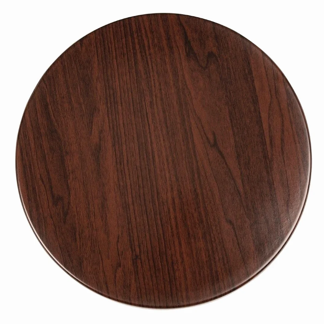 Bolero gg643 piano tavolo rotondo, colore: marrone scuro
