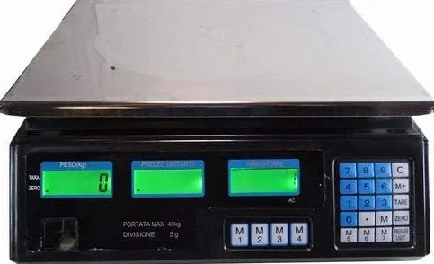 BILANCIA ELETTRONICA DIGITALE PROFESSIONALE MAX 40 KG CON DISPLAY NUOVO