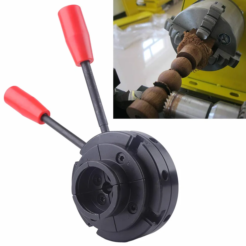 Mandrino per tornio, 100 mm, con 4 ganasce | fodera M33 a 4 ganasce da 4 pollici | Autocentrante | Mandrino per tornitura di legno | Precisione e regolabile | 2 strumenti di controllo"