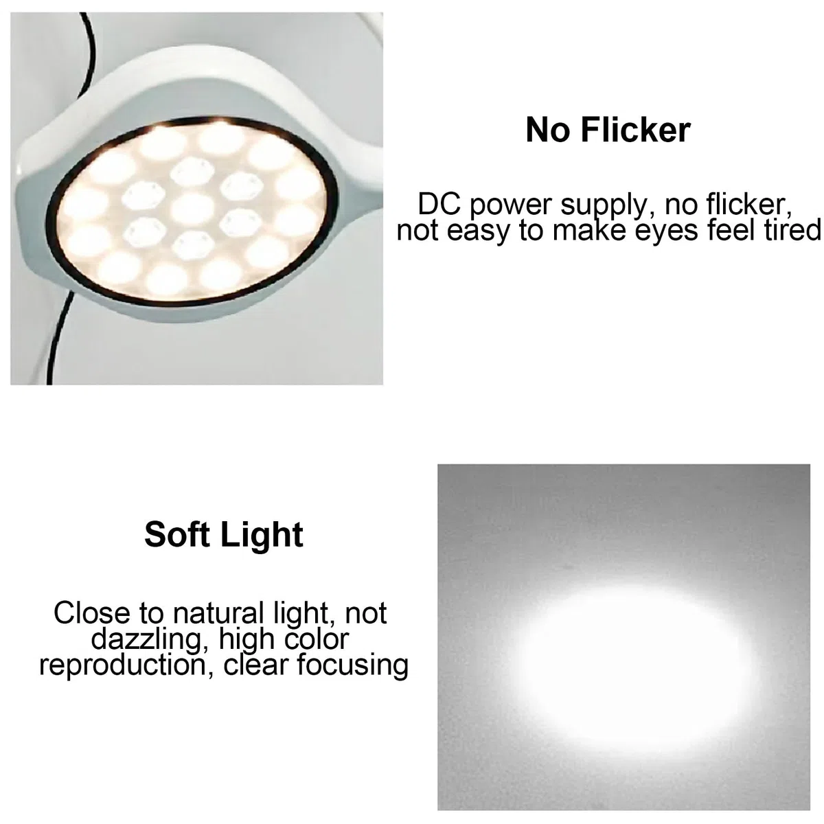 Lampada da Parete a LED per Visita Medica Chirurgica, LED Dentali Lampada, Chirurgica Lampada, 110~220 V, Luminosità Regolabile, per Chirurgia Dentale Otorinolaringoiatrica Veterinaria PET Tatuaggio
