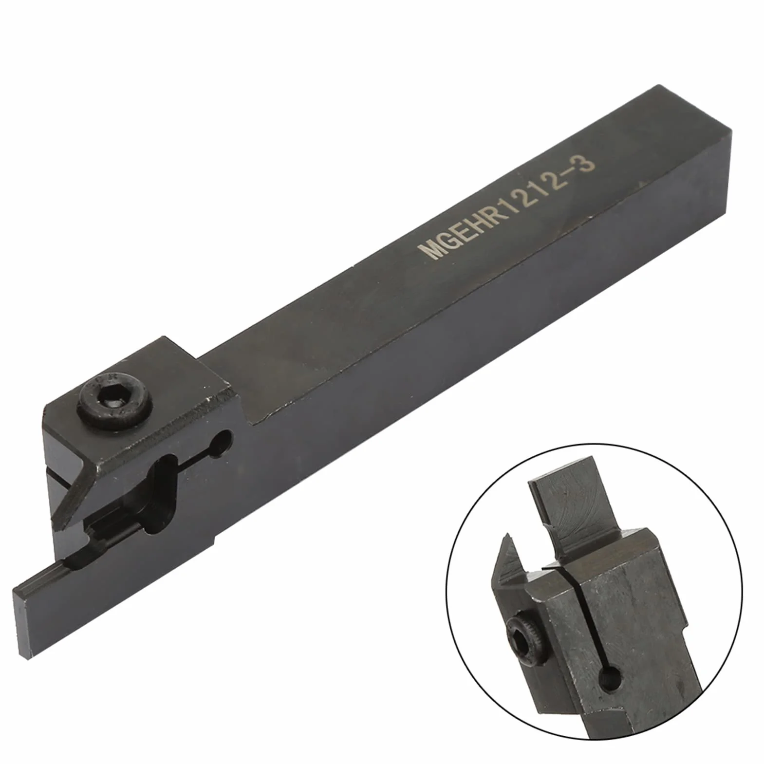 Akozon utensile troncatore per tornio + Tool ehr1212-3 Portautensili di tornitura scanalati e scanalati separati, portautensili CNC con 10 lame Accessori di ricambio mn300 Sostituzione