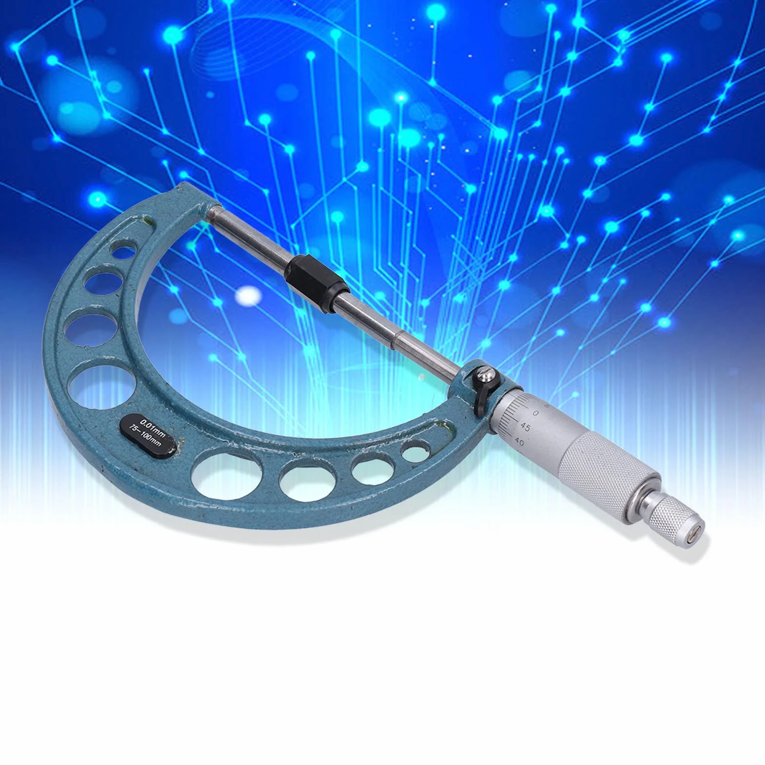 Micrometro Esterno Acciaio Inossidabile 0,01 Mm 75-100 mm Strumento di Misurazione Precisione
