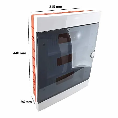 Quadro elettrico centralino 36 moduli DIN box incasso oppure superficie scatola IP40 interruttori modulari (Incasso)