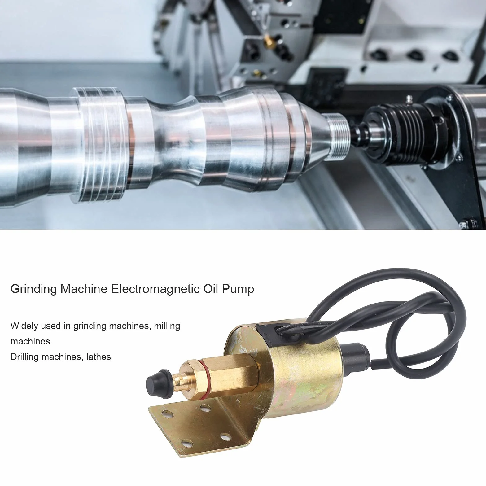 Pompa olio elettromagnetica, 400-500cc/min AC220V Pompe olio per fresatrice per raffreddamento per torni per rettificatrice