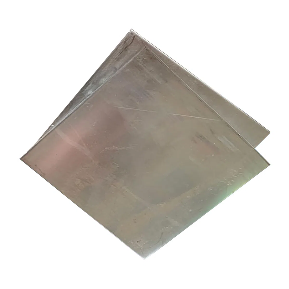 Piastra in lamiera di zinco puro - 20 cm x 16 cm, spessore 2 mm, 2 pezzi for uso edilizio e edilizio