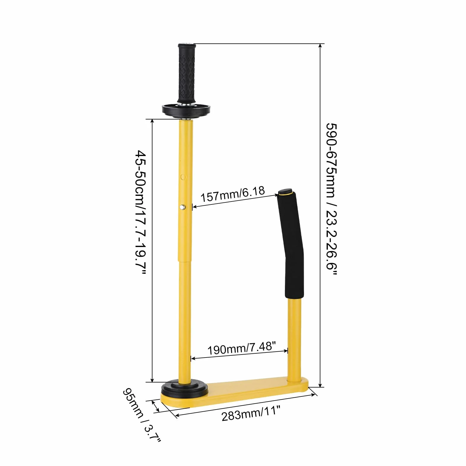 PATIKIL Restringibile Avvolgi Maniglia Estensibile Avvolgi Erogatore Estensibile Pellicola Erogatore Regolabile Altezza Pallet Avvolgitore per 45-50cm/17,7-19,7" Avvolgitore elastico