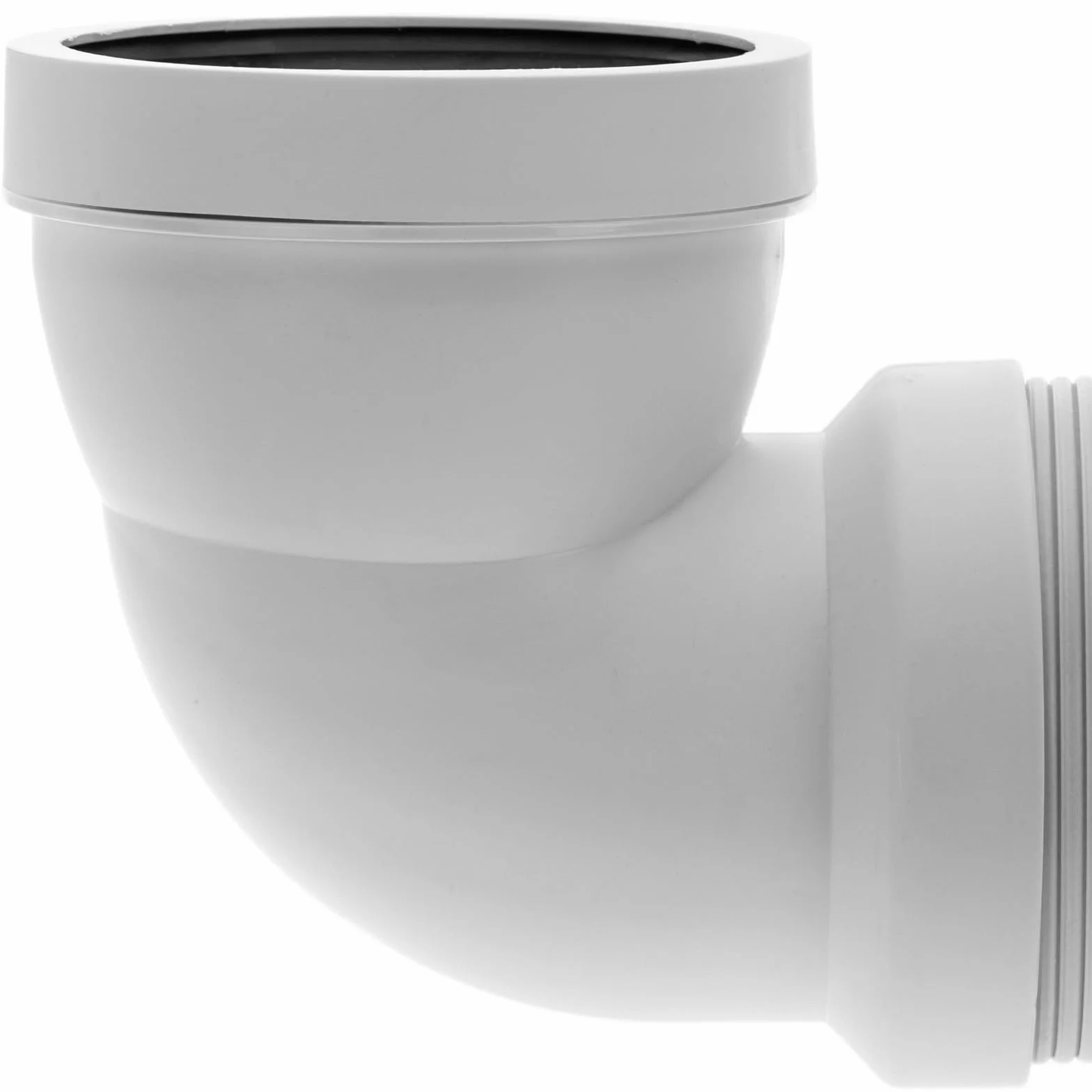 PrimeMatik Manicotto di collegamento WC inclinato 90° estensibile ∅ 105mm