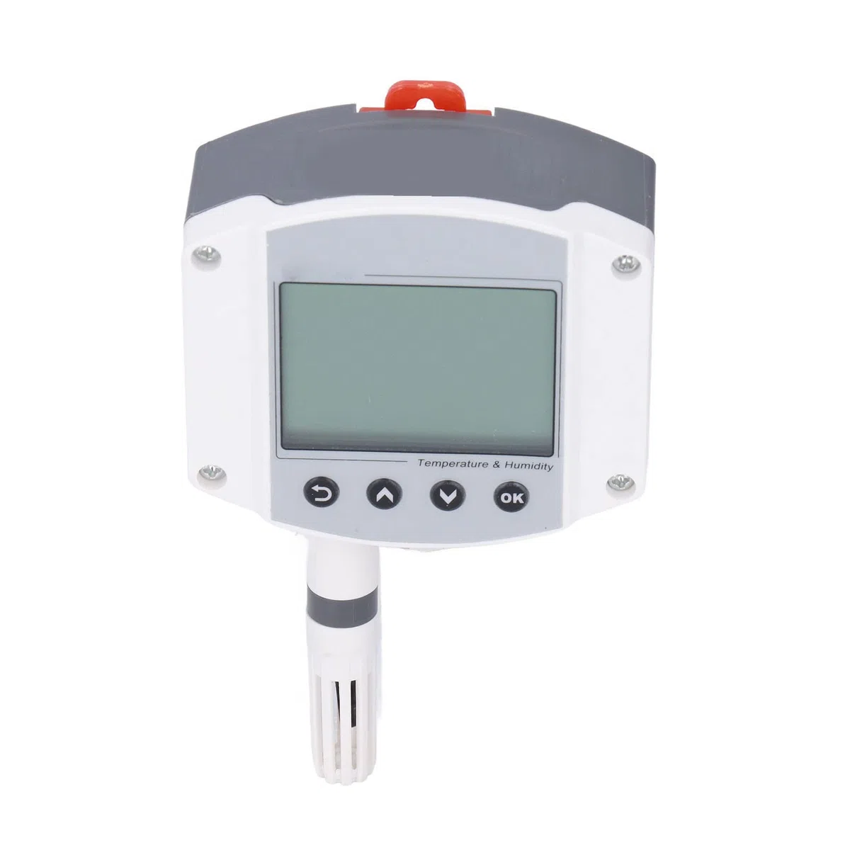 Sensore di Temperatura e Trasmettitore di umidità con Display LCD | Montaggio a Parete, Uscita 4-20 MA per Impianti Industriali