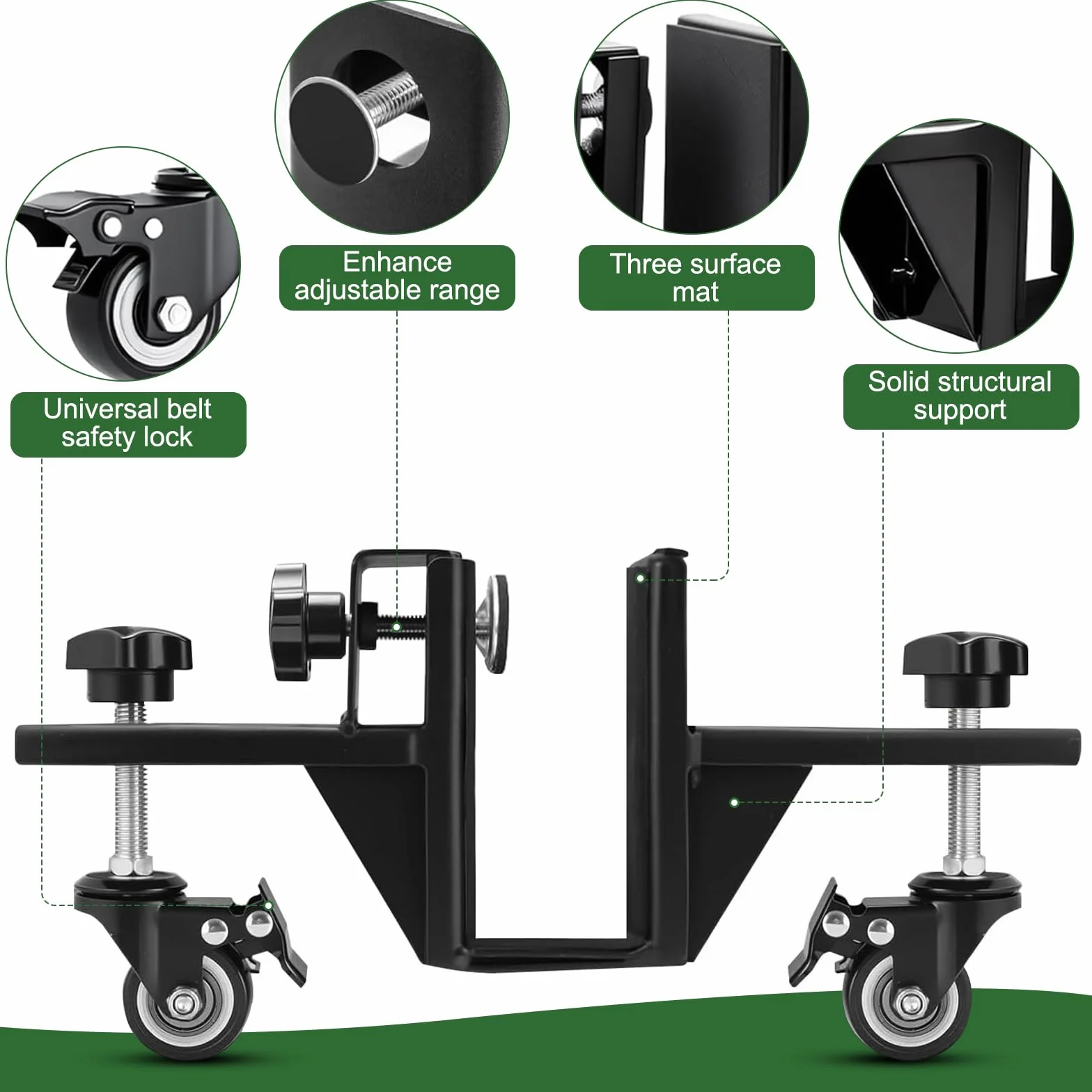 Kit di attrezzi per sollevatore porta con 2 martinetti di installazione per porte resistenti, livella, protezioni in feltro e guanti, gancio per porte pre-appese e interne, carico massimo 150 kg