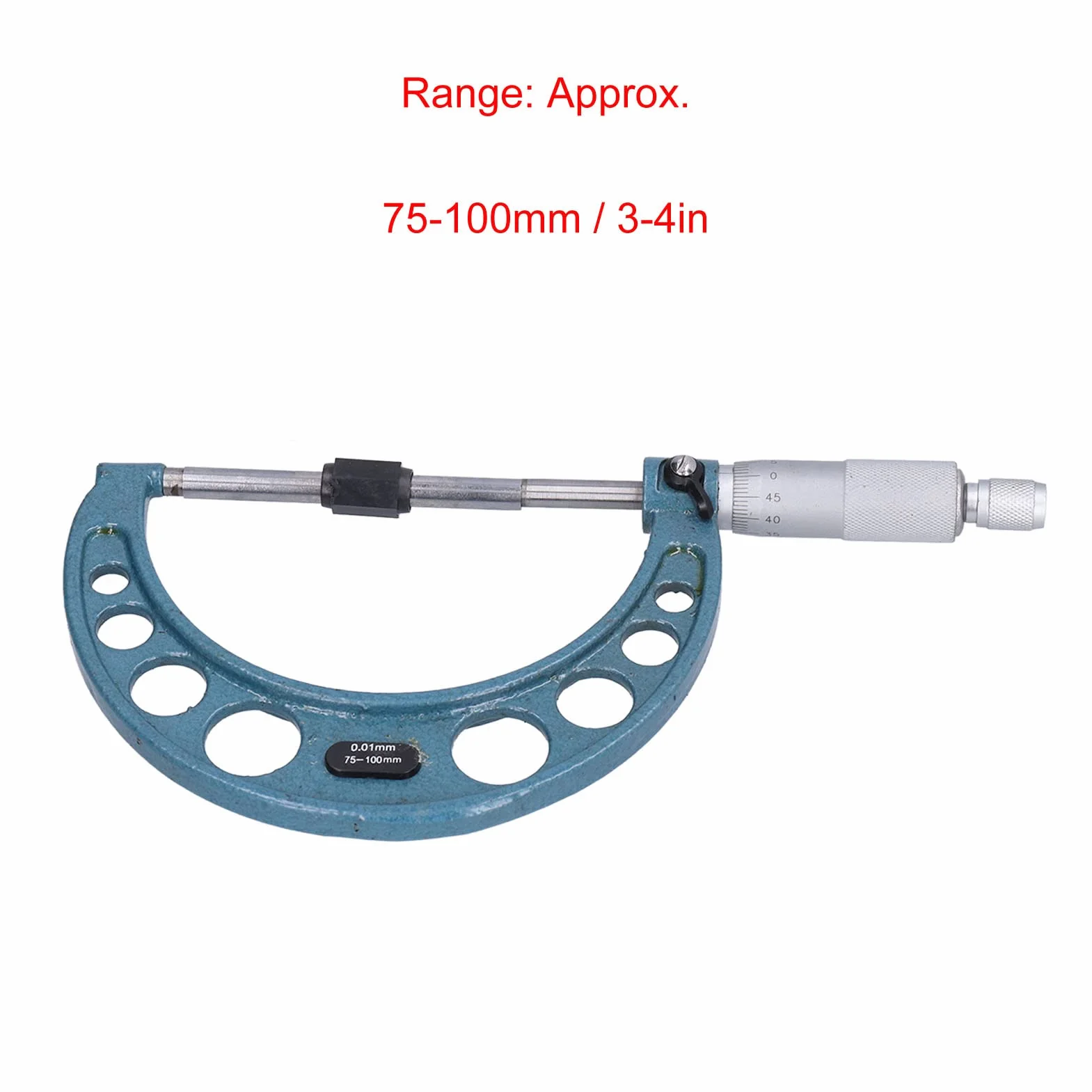 Micrometro Esterno Acciaio Inossidabile 0,01 Mm 75-100 mm Strumento di Misurazione Precisione