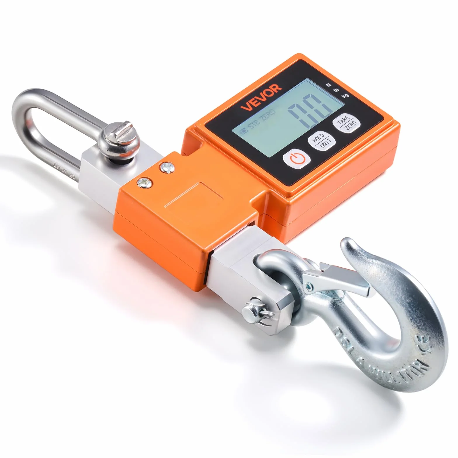 VEVOR Bilancia Elettronica per Gru 500 kg, Bilancia Industriale Sospesa, Alluminio Pressofuso, LCD, 100 g