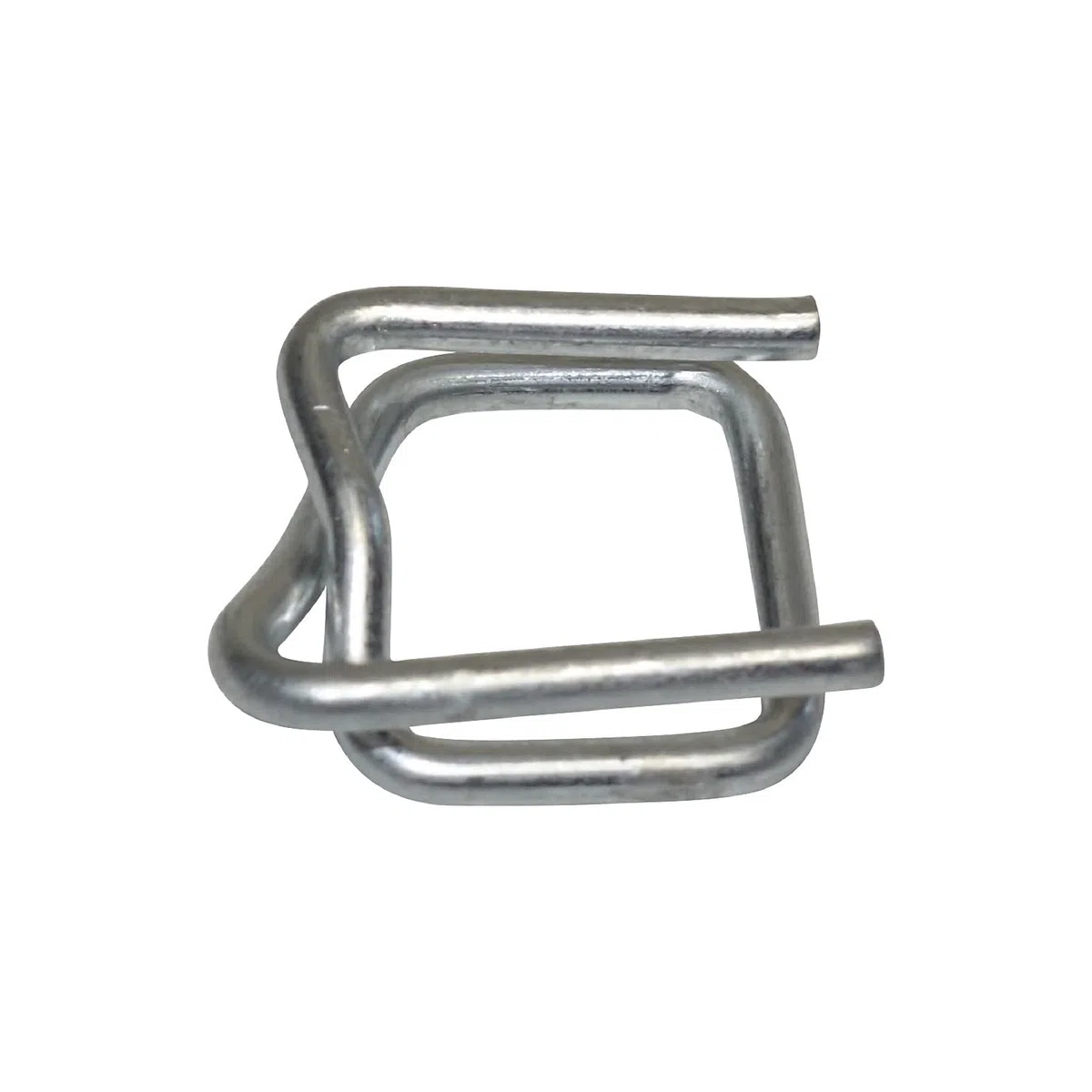 kaiserkraft | Ganci di bloccaggio | zincati | per reggia resistente in materiale composito | PET | larghezza 19 mm | conf da 1000 pz