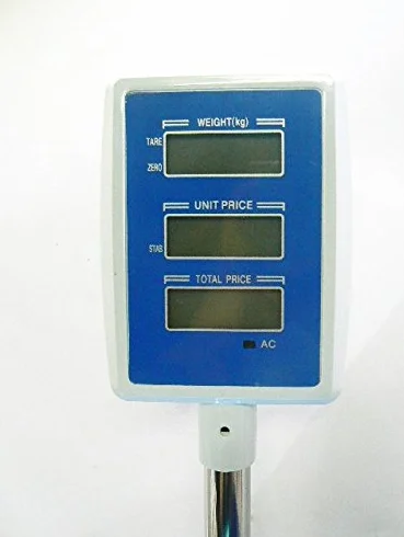 BILANCIA ELETTRONICA DIGITALE PROFESSIONALE 40KG FRUTTIVENDOLI, MARKET, AMBULANTI CON DISPLAY NUOVO A COLONNA. e con la possibilità di uso senza corrente elettrica !!!